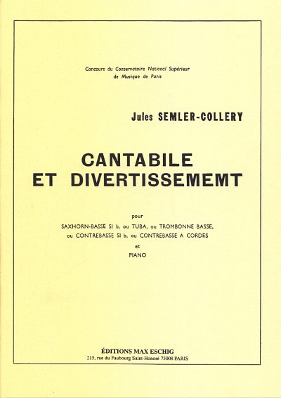J. Semler-Collery: Cantabile et Divert, Bpos/TbKlav (Klavpa)