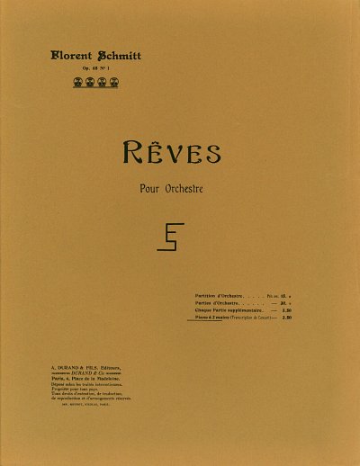 F. Schmitt: Reves Piano , Klav