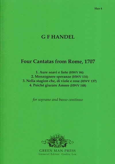 G.F. Haendel: 4 cantatas from Rome, 1707 (Pa+St)