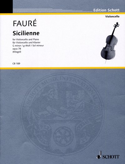 G. Fauré: Sicilienne op. 78, VcKlav (KlavpaSt)