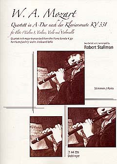 W.A. Mozart: Quartett A-Dur Nach Der Sonate Kv 331