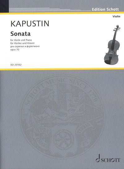 N. Kapustin: Sonata op. 70, VlKlav (KlavpaSt)