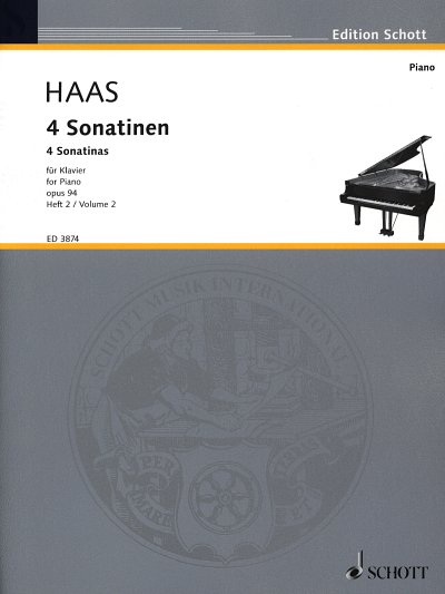 AQ: J. Haas: 4 Sonatinen op. 94 Band 2, Klav (B-Ware)