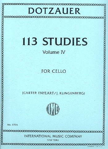 F. Dotzauer: 113 Studies Vol. 4, Vc
