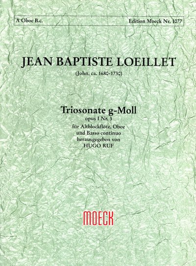 J.-B. Loeillet: Triosonate 3 g-moll op. 1/, AbflObBc (Pa+St)