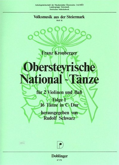 Kronberger F.: Obersteyrische National-Tänze