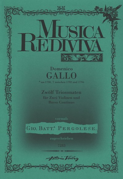 Gallo Domenico: Zwölf Triosonaten