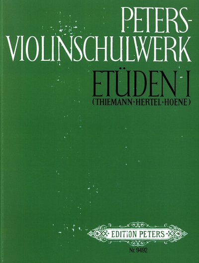 K. Hertel: Peters-Violinschulwerk: Etüden 1, Viol