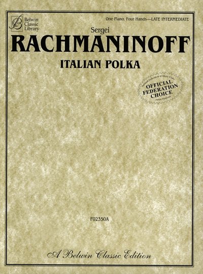 S. Rachmaninow: Italienische Polka, Klav4m (Sppa)