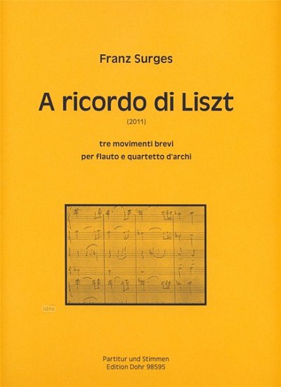 F. Surges: A ricordo di Liszt (Pa+St)