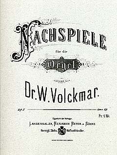Volckmar Wilhelm Valentin: Nachspiele 2 Op 138 Sueddeutsche 
