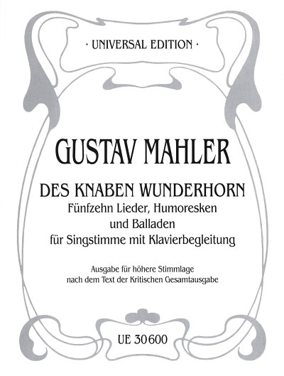 G. Mahler: 15 Lieder, Humoresken und Balladen aus 