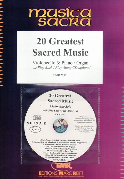 DL: 20 Greatest Sacred Music, VcKlv/Org