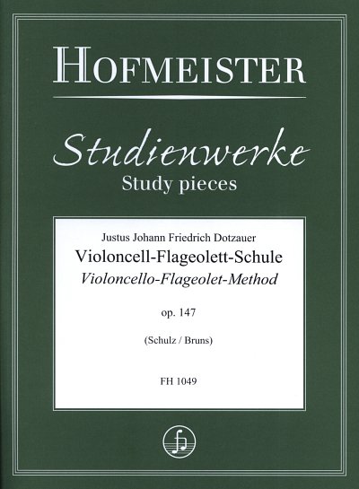 F. Dotzauer: Violoncell- Flageolett-Schule op.147 (dt/en)