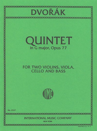 A. Dvo_ák: Quintetto Op. 77 Sol (Bu)