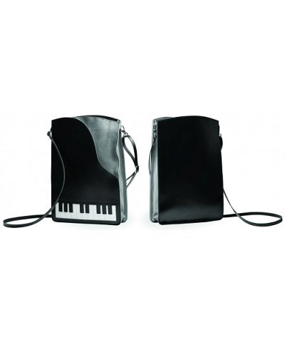 AQ: Schultertasche - Piano (SchulTa) (schwarz-weiß (B-Ware)