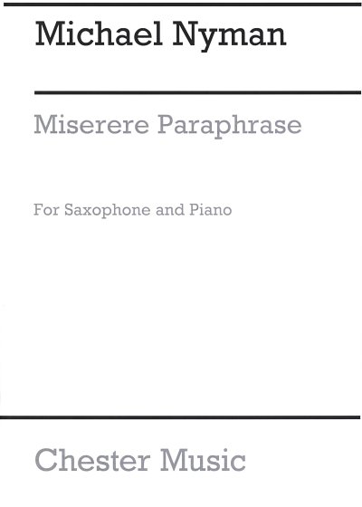M. Nyman: Miserere Paraphrase (Saxophone, SaxKlav (KlavpaSt)