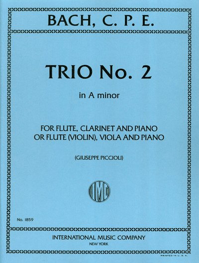 C.P.E. Bach: Trio N. 2 La M. (Piccioli) (Bu)