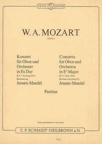 W.A. Mozart: Konzert für Oboe und Orchester, ObOrch (Part.)