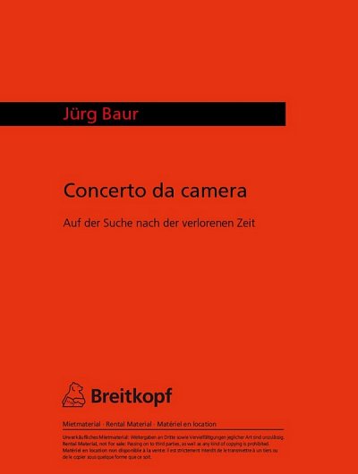 J. Baur: Konzert Da Camera