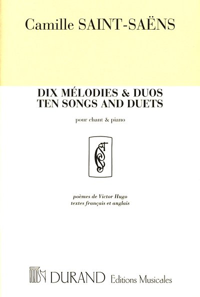 C. Saint-Saëns: Ten Songs And Duets (Francais-Angla, GesKlav