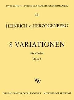Herzogenberg Heinrich Von: 8 Variationen Op 3 Unbekannte Wer