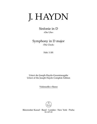 J. Haydn: Londoner Sinfonie Nr. 8 D-Dur Hob. I, Sinfo (VcKb)
