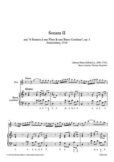 DL: J.E. Galliard: Sonata II, Altblockfloete [Floete/Violine