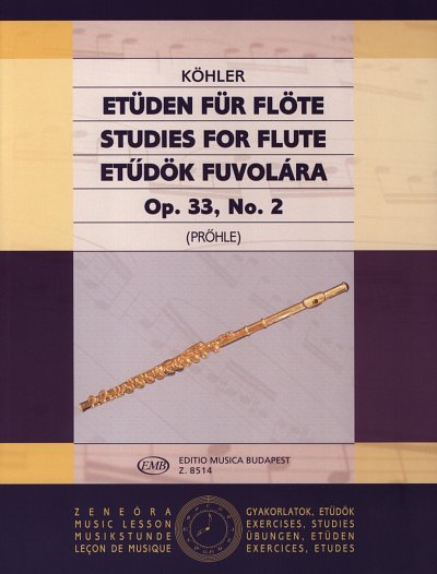 E. Köhler: Etüden für Flöte op. 33, Nr. 2, Fl