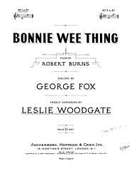 R. Burns m fl.: Bonnie Wee Thing