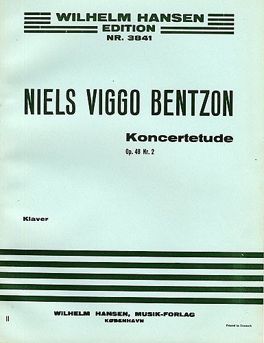 N.V. Bentzon: Concert Etude For Piano Op. 48 No. 2, Klav