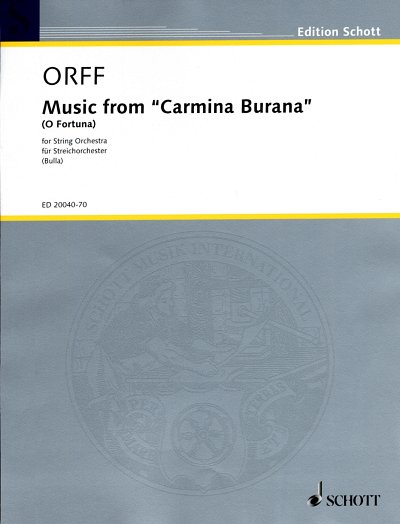 C. Orff: O Fortuna (aus Carmina Burana, StrKlavSchl (Stsatz)