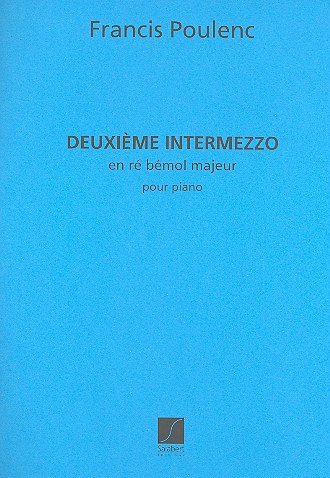 F. Poulenc: Intermezzo N 2 Piano, Klav (Part.)