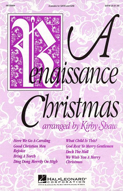 A Renaissance Christmas (Medley), GchKlav (Chpa)