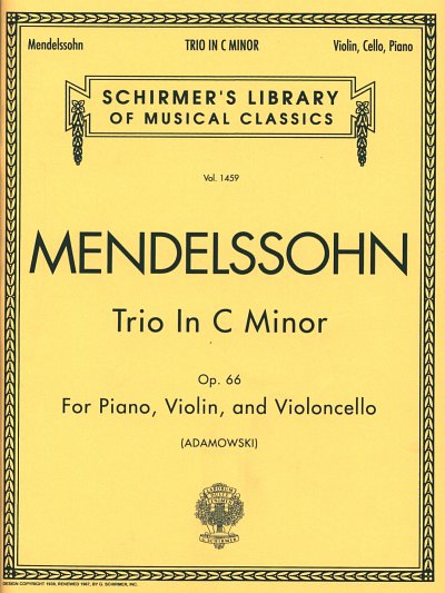 F. Mendelssohn Bartholdy: Trio in c minor op. 66