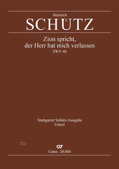 DL: H. Schütz: Zion spricht dorisch SWV 46 (1619) (Part.)