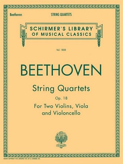 L. v. Beethoven: String Quartets, Op. 18, 2VlVaVc (Stsatz)