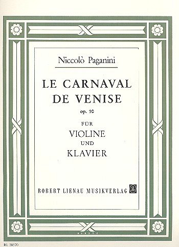 N. Paganini: Le Carneval de Venise op. 10 , VlKlav
