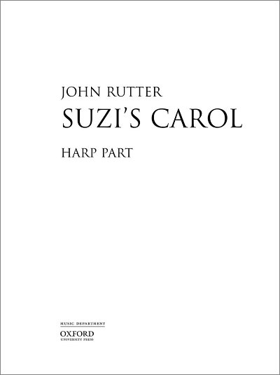 J. Rutter: Suzi's Carol, Gch;Klav (Chpa)