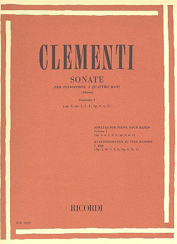 M. Clementi: Sonatas vol.1 (nos.1-4), Klav(4hd) (Sppart)