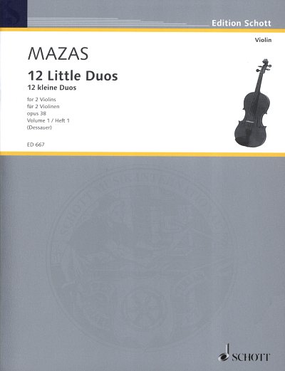 J.F. Mazas: 12 kleine Duos op. 38 , 2Vl