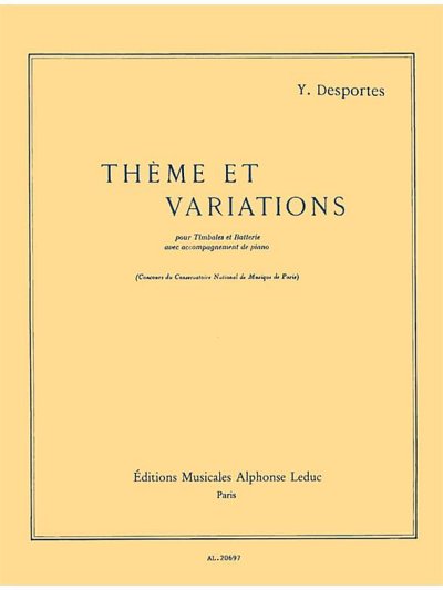 Y. Desportes: Thème Et Variations (KlavpaSt)