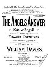 DL: W.D.E.O. Bryfdir: The Angel's Answer