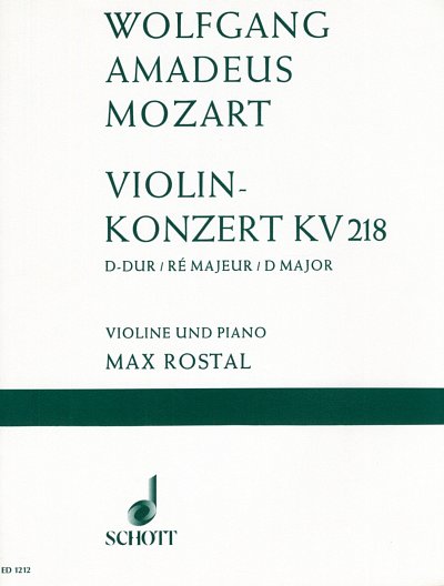 W.A. Mozart: Konzert D-Dur KV 218 , VlOrch (KASt)