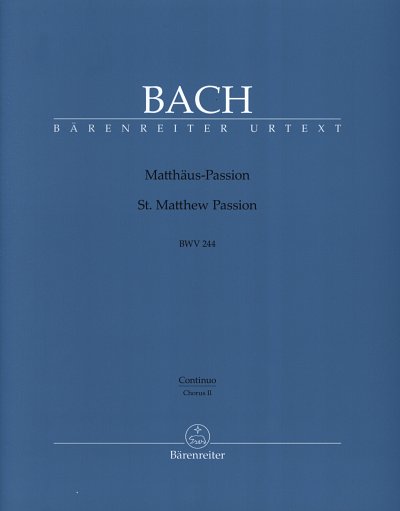 J.S. Bach: Matthäus-Passion, GesGchOrch (BC)