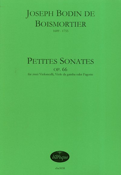 J.B. de Boismortier: Petites sonates op.66, 2Vc (2SpPart)