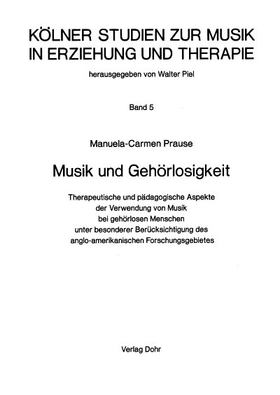 M. Prause: Musik und Gehörlosigkeit (Bu)
