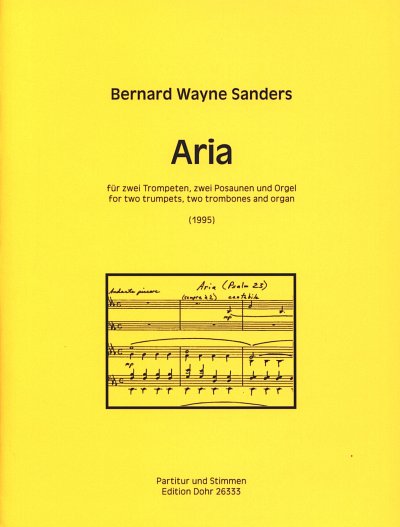 B.W. Sanders: Aria, 2Trp2PosOrg (Pa+St)