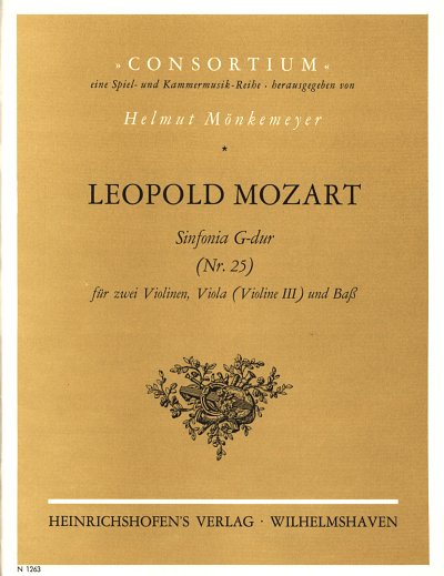 L. Mozart: Sinfonia Nr. 25 G-Dur, Partitur