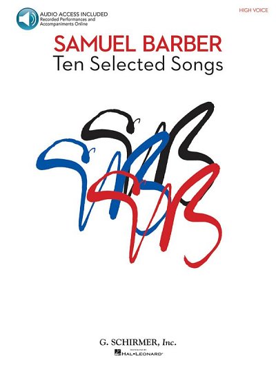S. Barber: 10 Selected Songs - High Vo, GesHKlav (+OnlAudio)